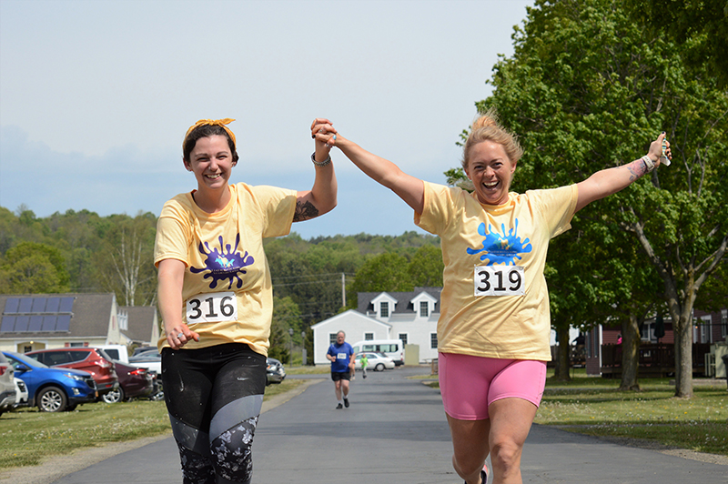 Across Finish Line